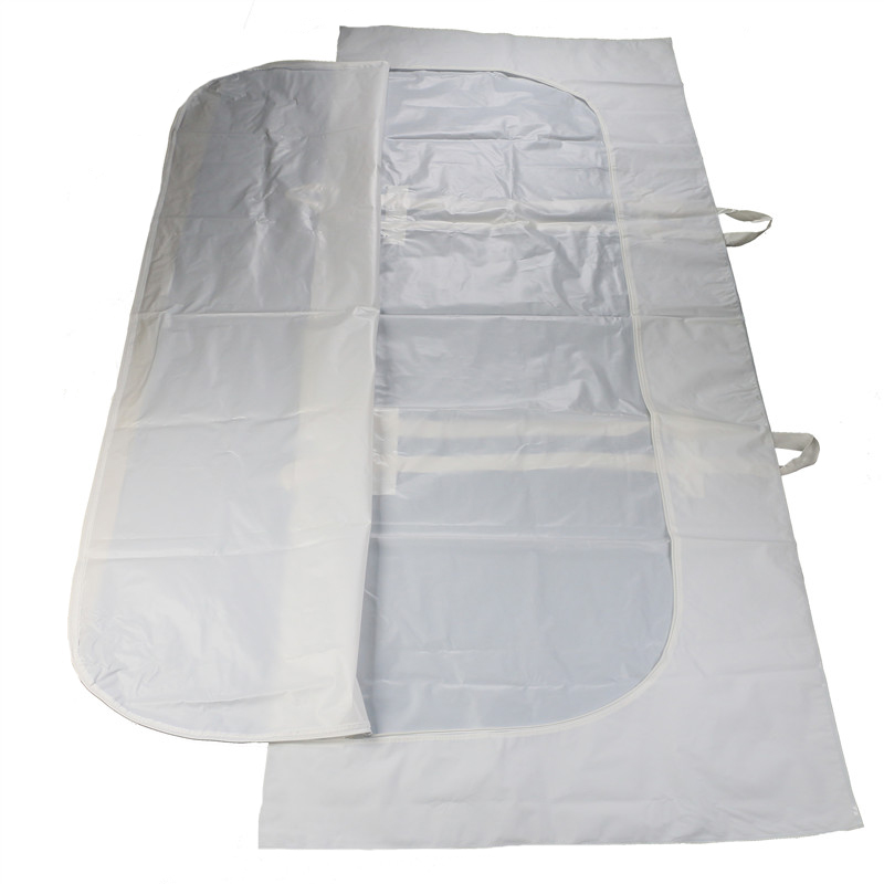Extra wide plus size bariatric body bag for larger individuals